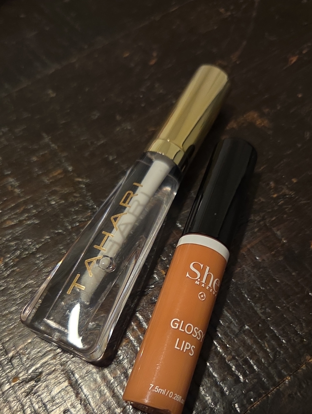 Duo Tahari Glossy Clear Lips Duo & She Warm Tan